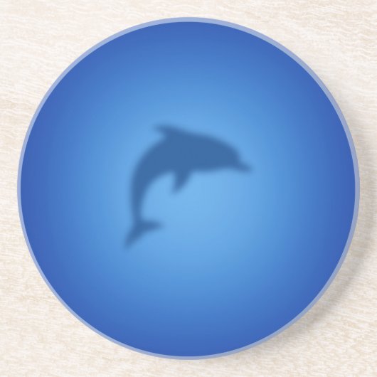 Blauer Delphin Getränkeuntersetzer (Vorne)