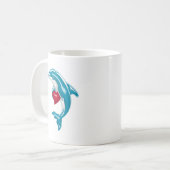 Blauer Delphin Kaffeetasse (Vorderseite Links)