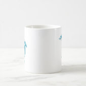 Blauer Delphin Kaffeetasse (Mittel)
