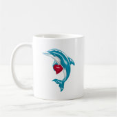 Blauer Delphin Kaffeetasse (Links)