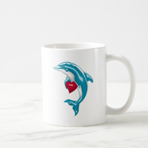 Blauer Delphin Kaffeetasse