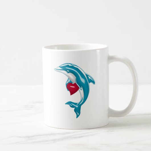Blauer Delphin Kaffeetasse (Rechts)