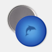 Blauer Delphin Magnet (Vorderseite/Rückseite)