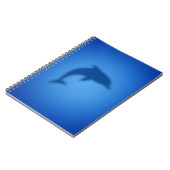 Blauer Delphin Notizblock (Linke Seite)