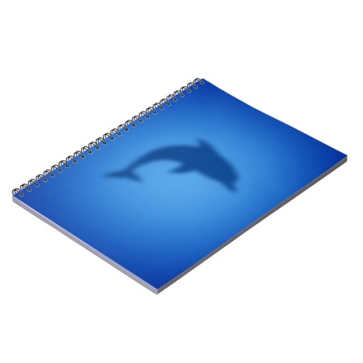 Blauer Delphin Notizblock (Linke Seite)