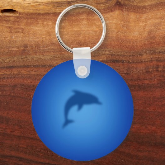 Blauer Delphin Schlüsselanhänger (Vorderseite)