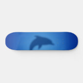 Blauer Delphin Skateboard (Horizontal)