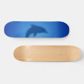 Blauer Delphin Skateboard (Horizontal)