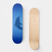 Blauer Delphin Skateboard (Vorderseite)