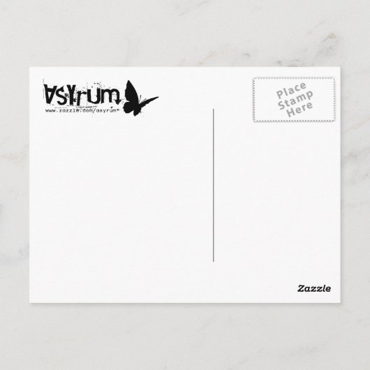 blauer Demokrat. Postkarte (Rückseite)