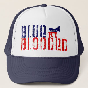 blauer Demokrat. Truckerkappe