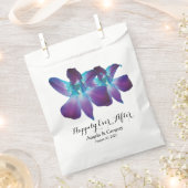Blauer Dendrobium Orchid glücklich je nach Hochzei Geschenktütchen (Ausgeschnitten)