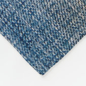 Blauer Denim Fleecedecke (Ecke)