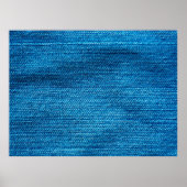 blauer Denim-Hintergrund Poster (Vorne)