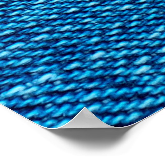 blauer Denim-Hintergrund Poster (Ecke)