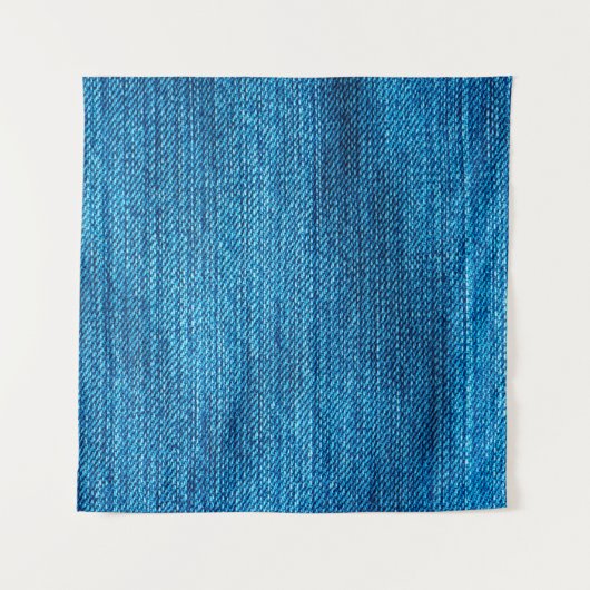 blauer Denim-Hintergrund Wandteppich (Vorderseite (Horizontal))