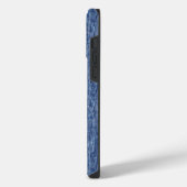 Blauer Denim-individuelle Name iPhone Hülle (Linke Seite)