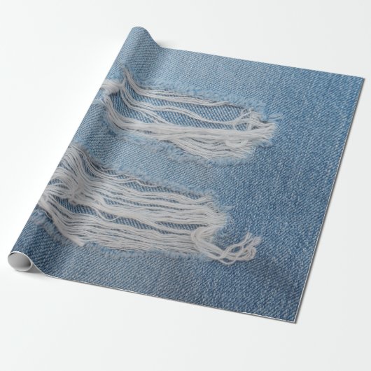 Blauer denim Jeans Textur Hintergrund. Stilvoll, Geschenkpapier (Ungerollt)