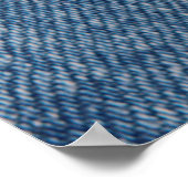 Blauer denim Jeans Textur Hintergrund. Stilvoll, Poster (Ecke)