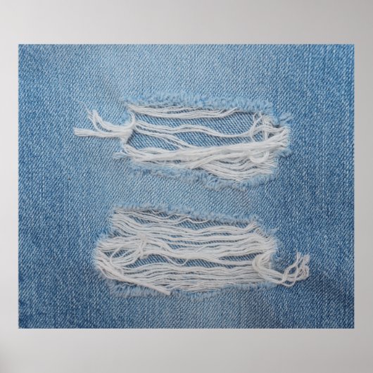 Blauer denim Jeans Textur Hintergrund. Stilvoll, Poster (Vorne)