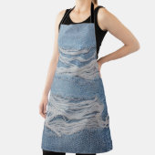 Blauer denim Jeans Textur Hintergrund. Stilvoll, Schürze (InSitu)