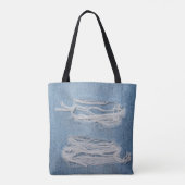 Blauer denim Jeans Textur Hintergrund. Stilvoll, Tasche (Rückseite)