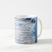 Blauer denim Jeans Textur mit Platz für Text Kaffeetasse (VorderseiteRechts)