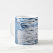 Blauer denim Jeans Textur mit Platz für Text Kaffeetasse (Vorderseite Links)