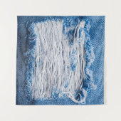 Blauer denim Jeans Textur mit Platz für Text Wandteppich (Vorderseite (Horizontal))