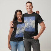 Blauer Denim: Jeans Textur. T-Shirt (Unisex)