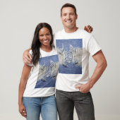 Blauer Denim: Jeans Textur. T-Shirt (Unisex)