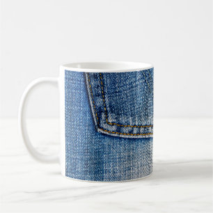 Blauer Denim Kaffeetasse