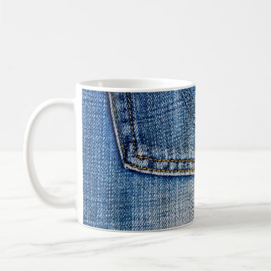 Blauer Denim Kaffeetasse (Links)