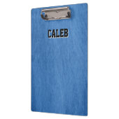 Blauer Denim Klemmbrett (Links)