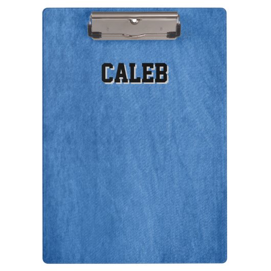 Blauer Denim Klemmbrett (Vorderseite)