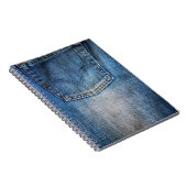 Blauer Denim Notizblock (Rechte Seite)