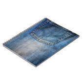 Blauer Denim Notizblock (Linke Seite)