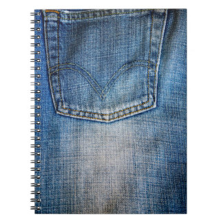 Blauer Denim Notizblock