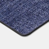 Blauer Denim Schreibtischunterlage (Ecke)
