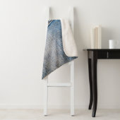 Blauer Denim Sherpadecke (Beispiel)