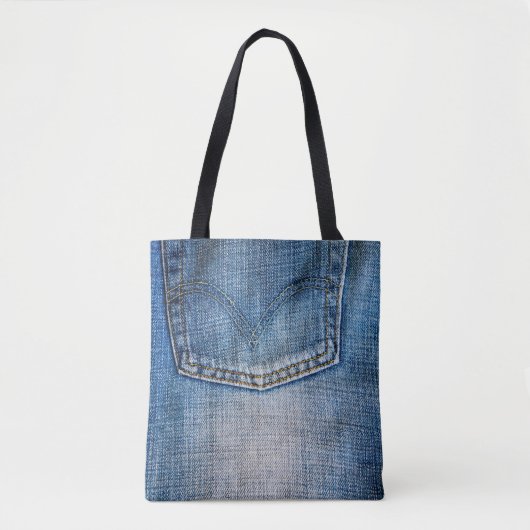 Blauer Denim Tasche (Vorderseite)