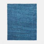 Blauer Denim-Textur, Bluejeans-Textur Fleecedecke (Vorderseite)