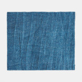 Blauer Denim-Textur, Bluejeans-Textur Fleecedecke (Vorderseite (Horizontal))