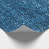 Blauer Denim-Textur, Bluejeans-Textur Geschenkpapier (Ecke)