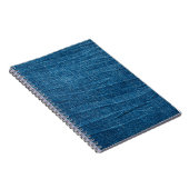Blauer Denim-Textur, Bluejeans-Textur Notizblock (Rechte Seite)