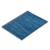 Blauer Denim-Textur, Bluejeans-Textur Notizblock (Linke Seite)