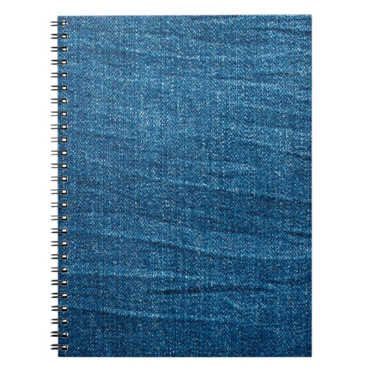 Blauer Denim-Textur, Bluejeans-Textur Notizblock (Vorderseite)