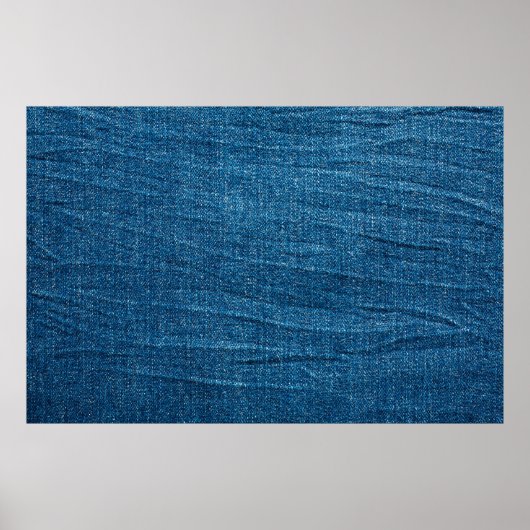 Blauer Denim-Textur, Bluejeans-Textur Poster (Vorne)