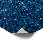 Blauer Denim-Textur, Bluejeans-Textur Poster (Ecke)