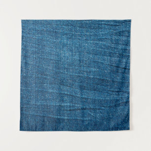Blauer Denim-Textur, Bluejeans-Textur Wandteppich
